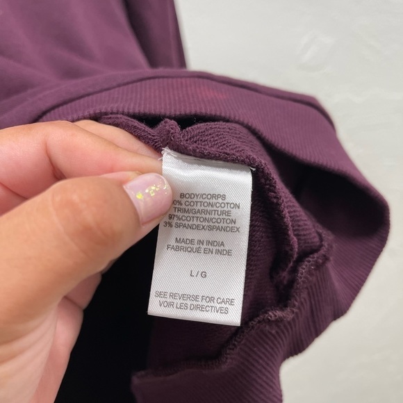 Cami NYC Margaret Quarter Zip Plum Sweatshirt - Picture 4 of 5